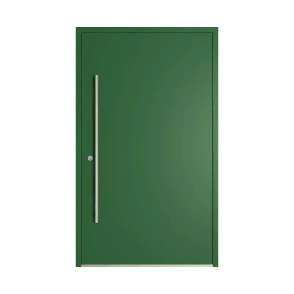 RAL 6002 Vert feuillage portes-dentree remplissages pvc complet