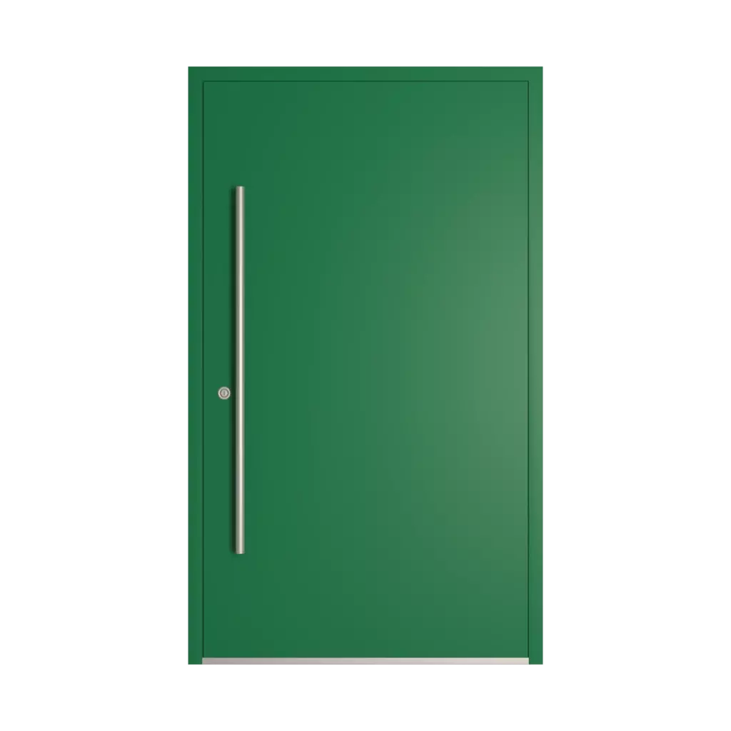 RAL 6029 Vert menthe portes-dentree remplissages bois sans-vitrage