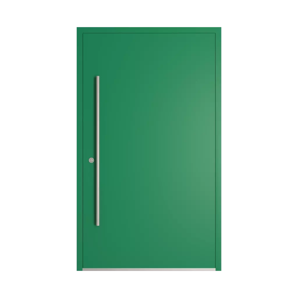RAL 6032 Vert de sécurité portes-dentree remplissages bois vitre