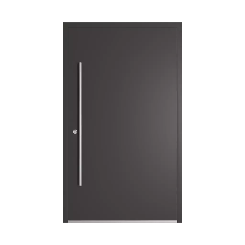 RAL 8019 Brun gris produits portes-dentree-en-aluminium    