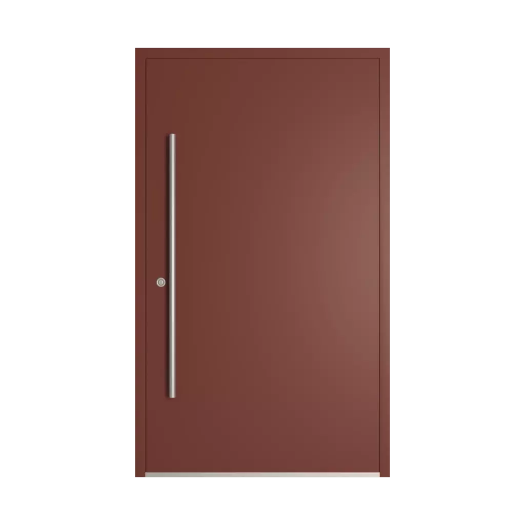 RAL 3009 Rouge oxyde portes-dentree remplissages dindecor model-6129  