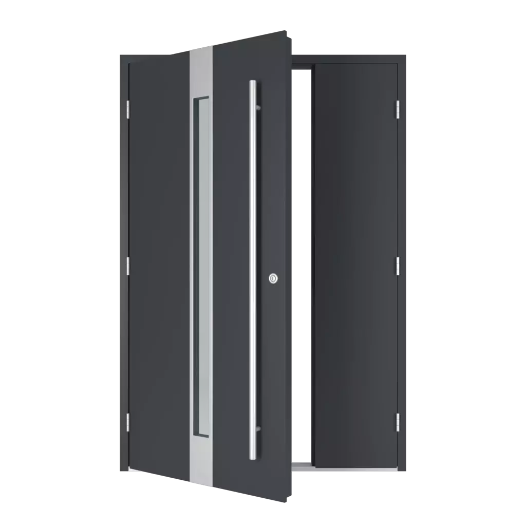 Type de porte portes-dentree materiaux-pour-la-fabrication-de-portes aluminium remplissage-de-superposition-double-face