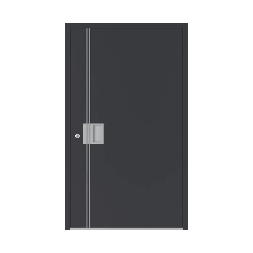 Model 5017 portes-dentree remplissages aluminium 