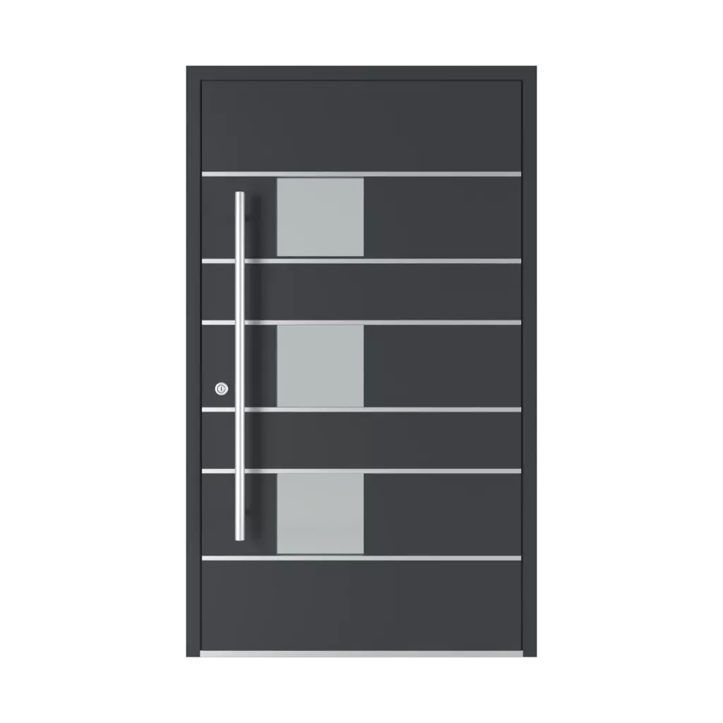 Model 5031 ST portes-dentree remplissages aluminium 