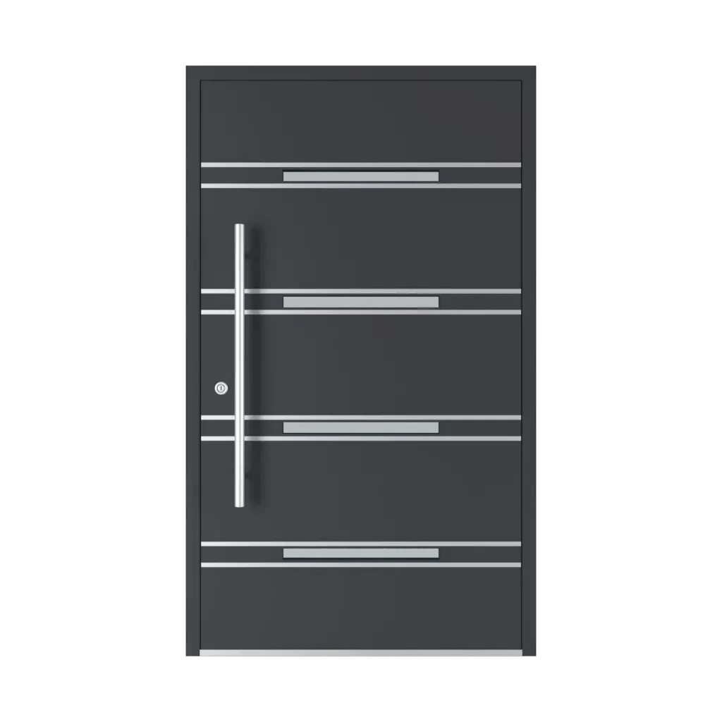 Model 5046 portes-dentree remplissages aluminium 