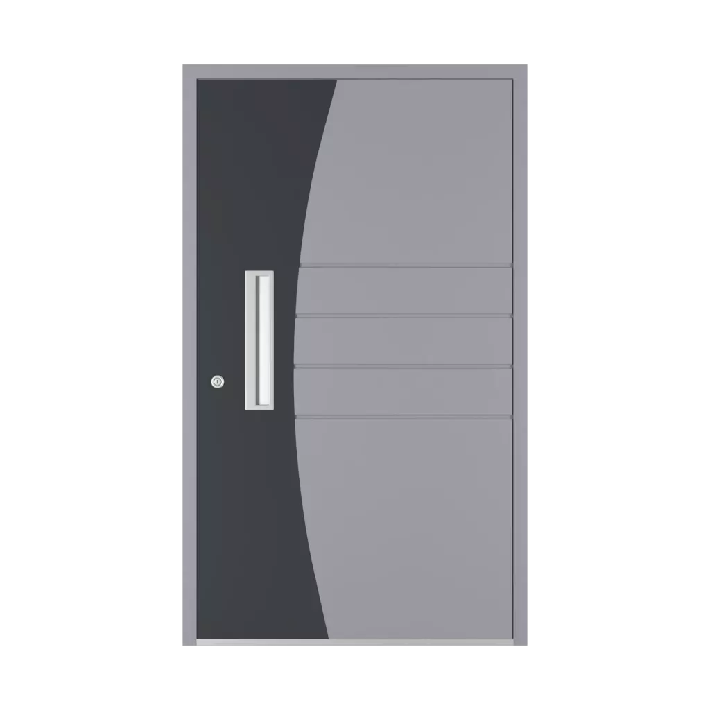 Modèle 6104 produits portes-dentree-en-aluminium    