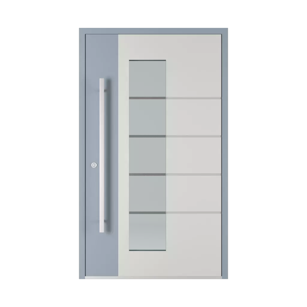 Model 6105 portes-dentree remplissages aluminium 