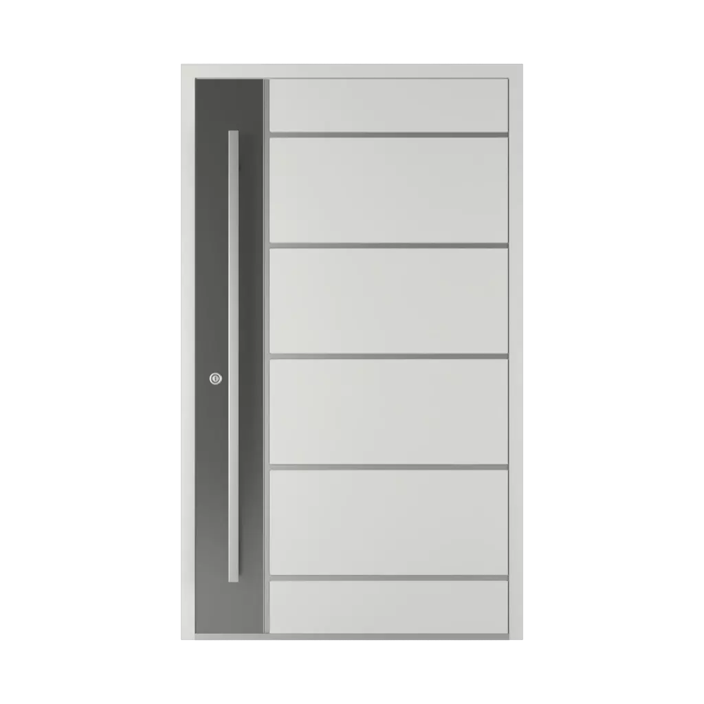 Model 2801 BS portes-dentree remplissages aluminium 