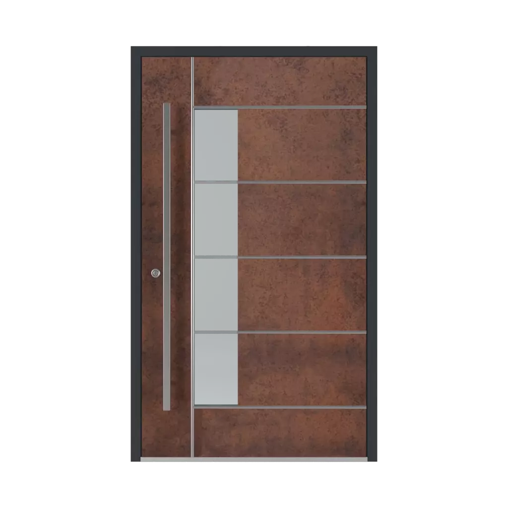 SK04 Corten 🏆 portes-dentree remplissages vitre 