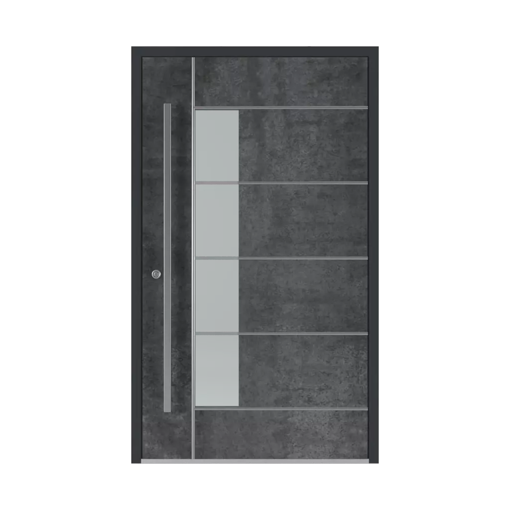 SK04 Grey 🏆 portes-dentree remplissages vitre 