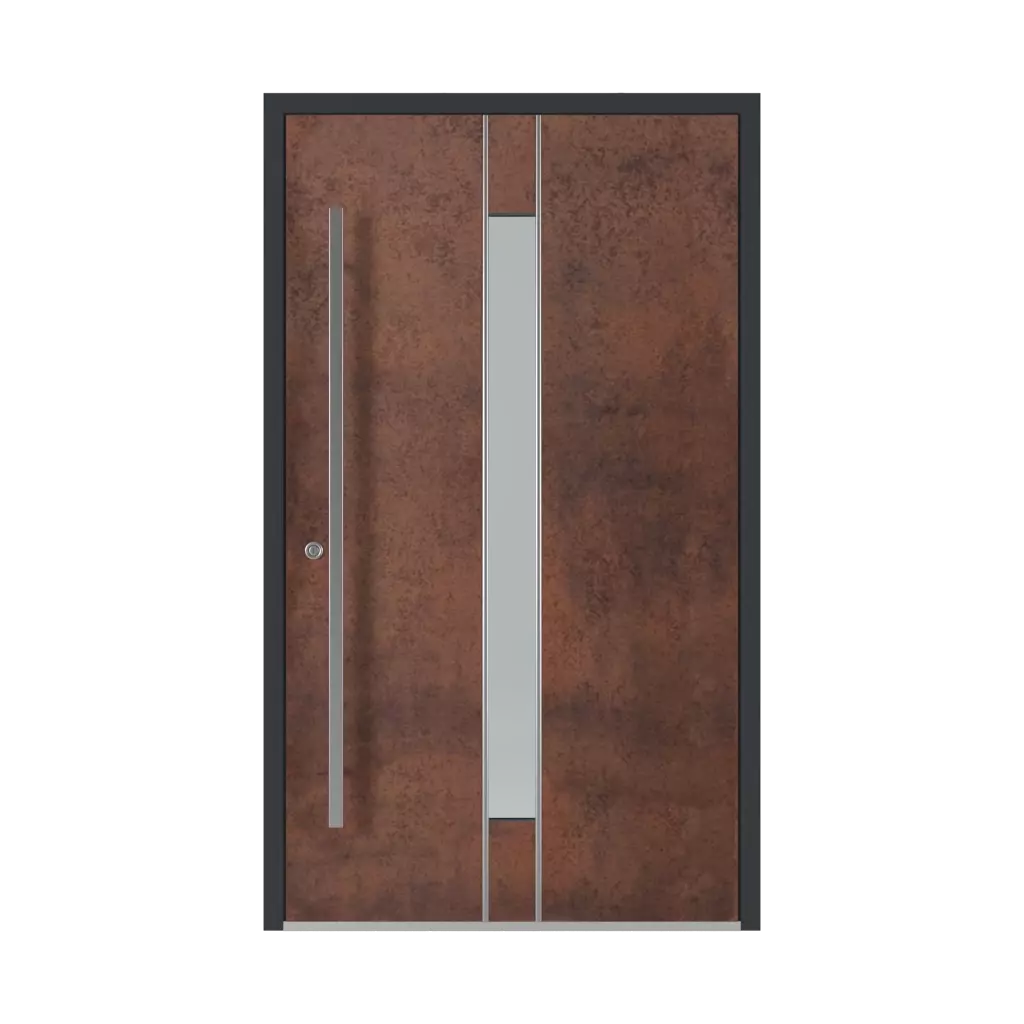 SK05 Corten 🏆 portes-dentree remplissages aluminium 