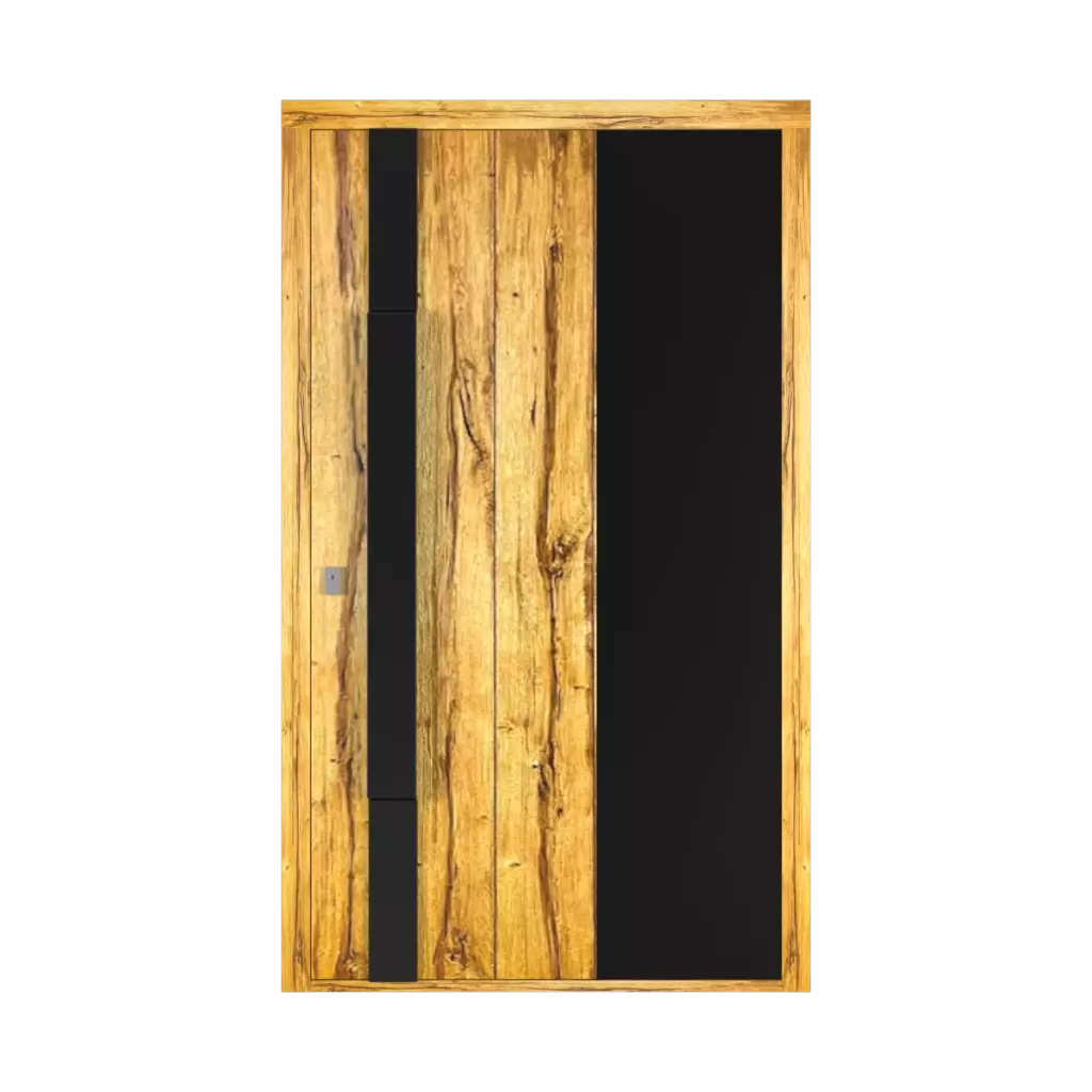 Bois portes-dentree remplissages dindecor 6132-black