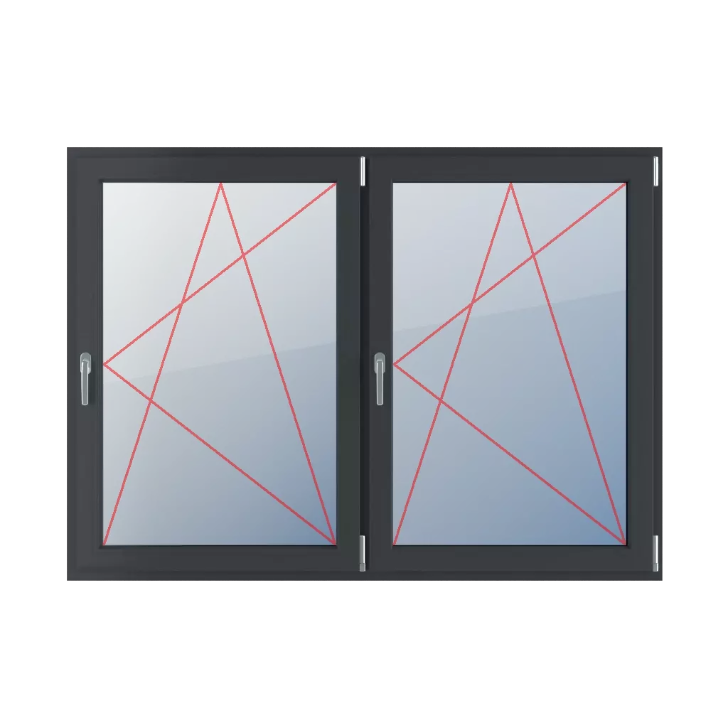 Incliner et tourner à droite fenetres type-de-fenetre double-vantaux division-horizontale-symetrique-50-50  