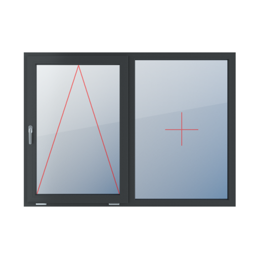 Charnière avec une poignée sur le côté gauche, vitrage fixe dans le cadre fenetres type-de-fenetre double-vantaux division-horizontale-symetrique-50-50 charniere-avec-une-poignee-sur-le-cote-gauche-vitrage-fixe-dans-le-cadre 