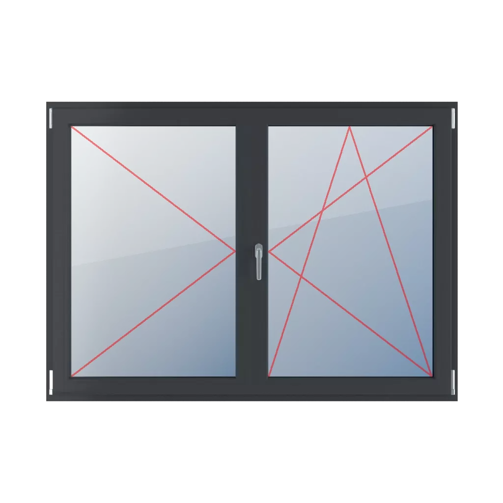 Virage à gauche, poteau mobile, virage à droite et inclinaison fenetres type-de-fenetre double-vantaux division-horizontale-symetrique-50-50-avec-un-poteau-mobile  
