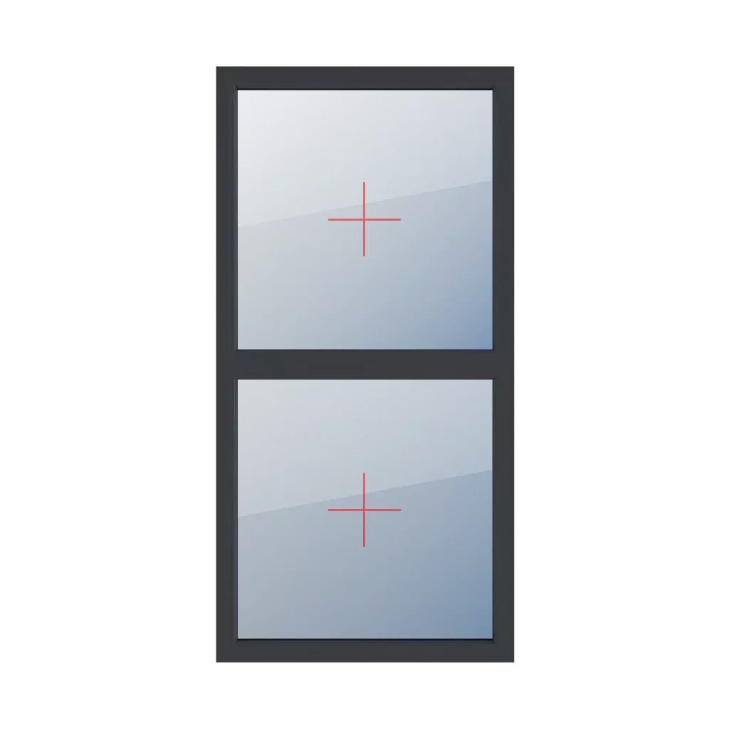 Vitrage fixe dans le cadre fenetres type-de-fenetre double-vantaux division-verticale-symetrique-50-50  