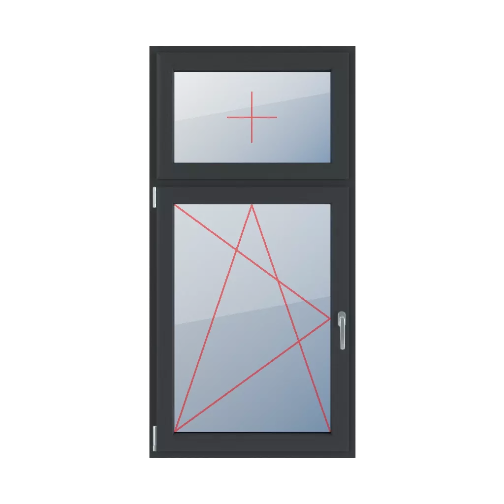 Vitrage fixe dans le châssis, oscillo-battant à gauche fenetres type-de-fenetre double-vantaux division-verticale-asymetrique-30-70  