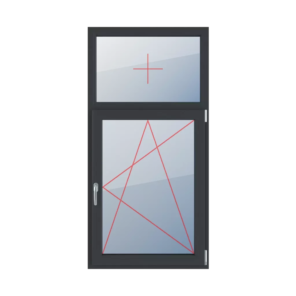 Vitrage fixe dans le cadre, oscillo-battant à droite fenetres type-de-fenetre double-vantaux division-verticale-asymetrique-30-70  