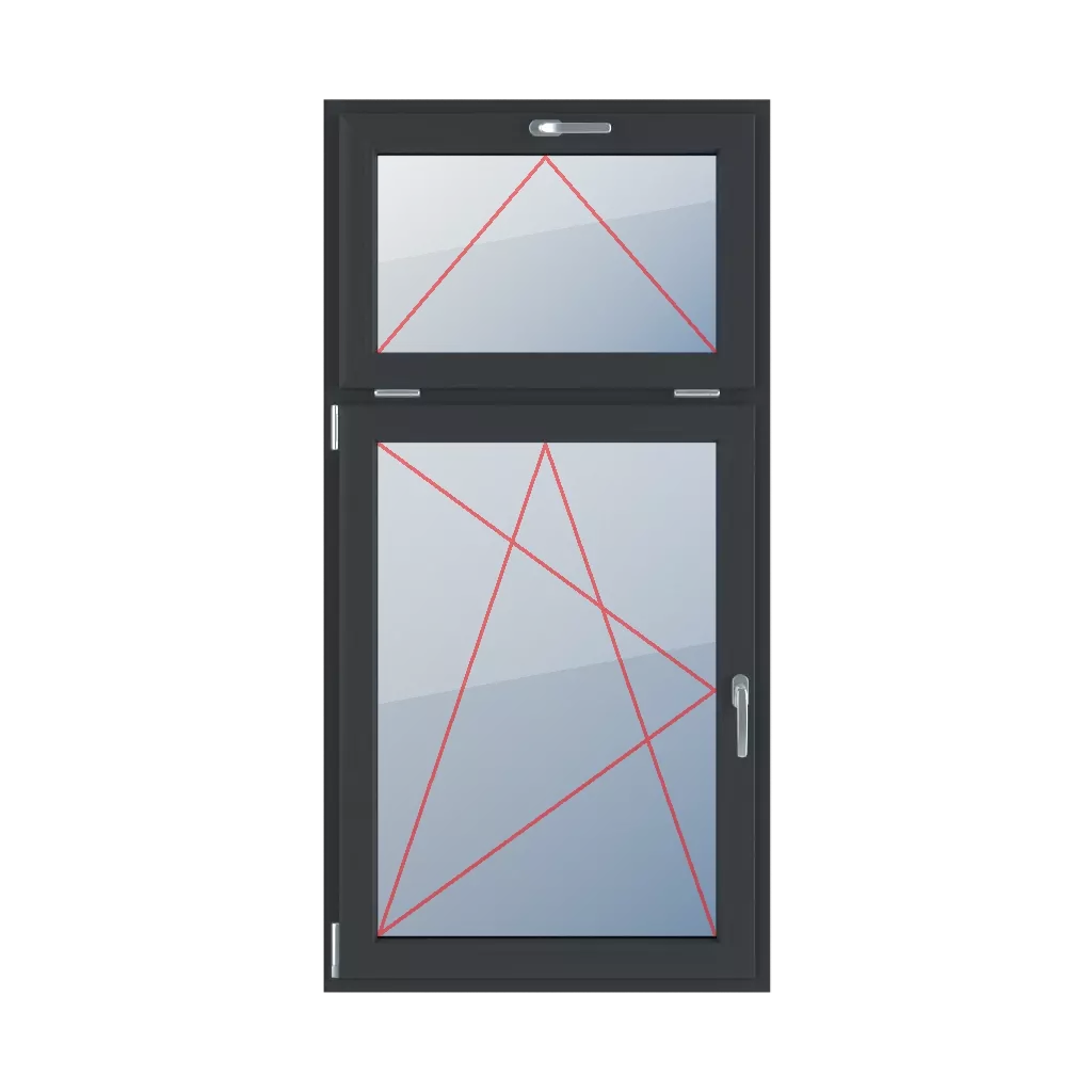 Inclinaison avec une poignée en haut, inclinaison et rotation à gauche fenetres type-de-fenetre double-vantaux division-verticale-asymetrique-30-70 inclinaison-avec-une-poignee-en-haut-inclinaison-et-rotation-a-gauche 