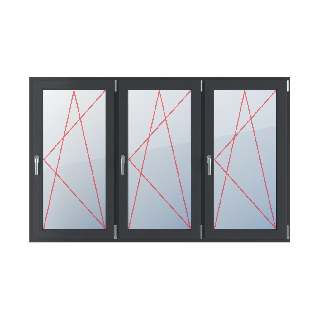 Incliner et tourner à droite fenetres type-de-fenetre triple-vantaux division-horizontale-symetrique-33-33-33  