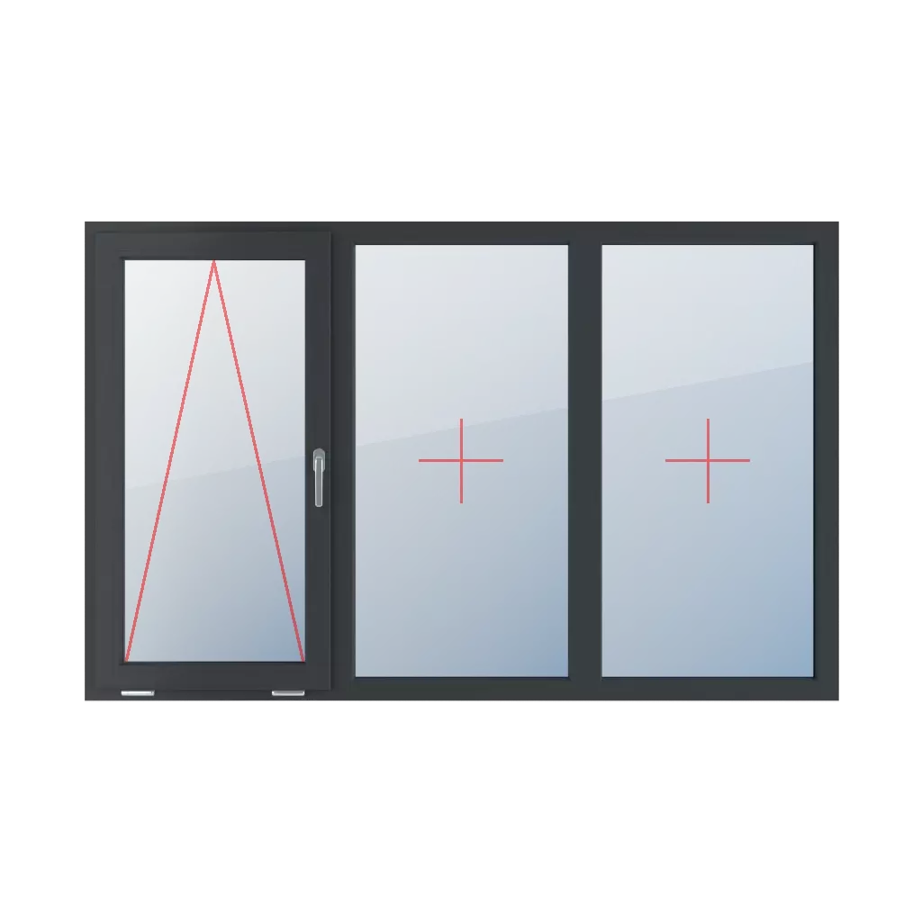 Charnière avec poignée sur le côté droit, vitrage fixe dans le cadre, vitrage fixe dans le cadre fenetres type-de-fenetre triple-vantaux division-horizontale-symetrique-33-33-33 charniere-avec-poignee-sur-le-cote-droit-vitrage-fixe-dans-le-cadre-vitrage-fixe-dans-le-cadre 