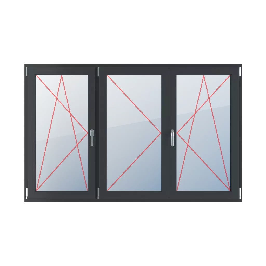 Inclinez et tournez à gauche, poteau mobile, tournez à gauche, inclinez et tournez à droite fenetres type-de-fenetre triple-vantaux division-horizontale-symetrique-33-33-33-avec-un-poteau-mobile  