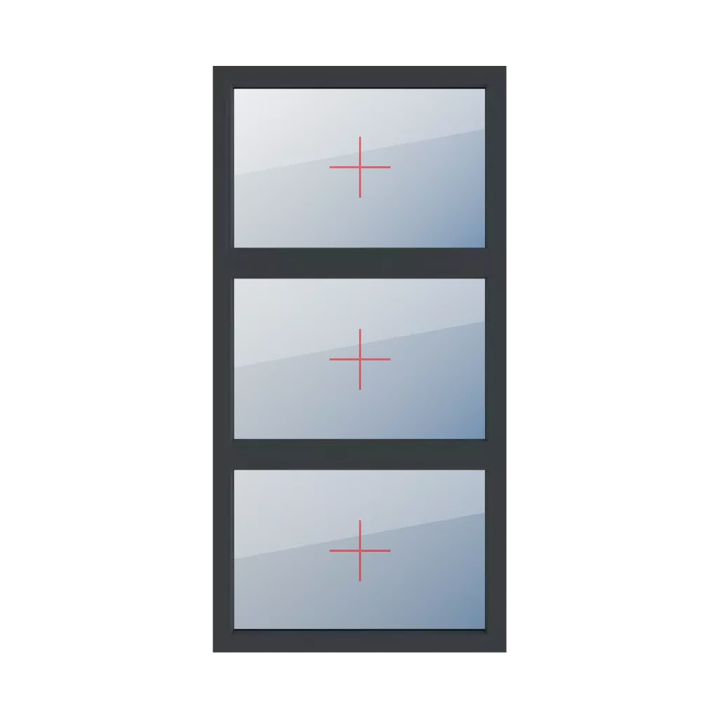 Vitrage fixe dans le cadre fenetres type-de-fenetre triple-vantaux division-verticale-symetrique-33-33-33  