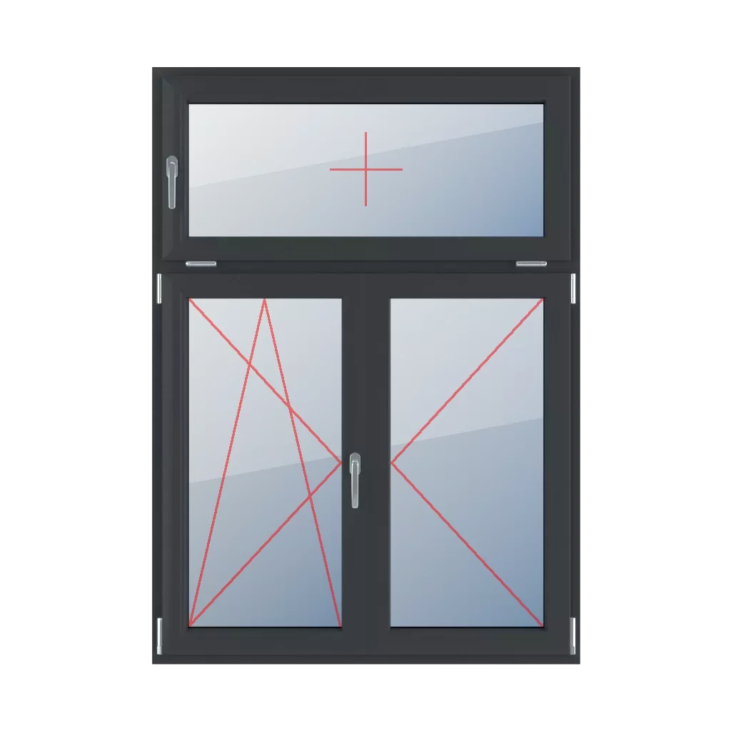 Inclinaison avec une poignée sur le côté gauche, inclinaison et rotation à gauche, poteau mobile, rotation à droite fenetres type-de-fenetre triple-vantaux division-verticale-asymetrique-30-70-avec-un-poteau-mobile inclinaison-avec-une-poignee-sur-le-cote-gauche-inclinaison-et-rotation-a-gauche-poteau-mobile-rotation-a-droite 