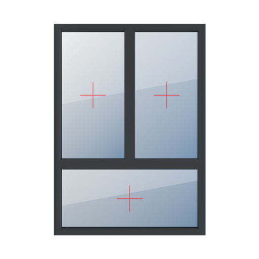Vitrage fixe dans le cadre fenetres type-de-fenetre triple-vantaux division-verticale-asymetrique-70-30 vitrage-fixe-dans-le-cadre 