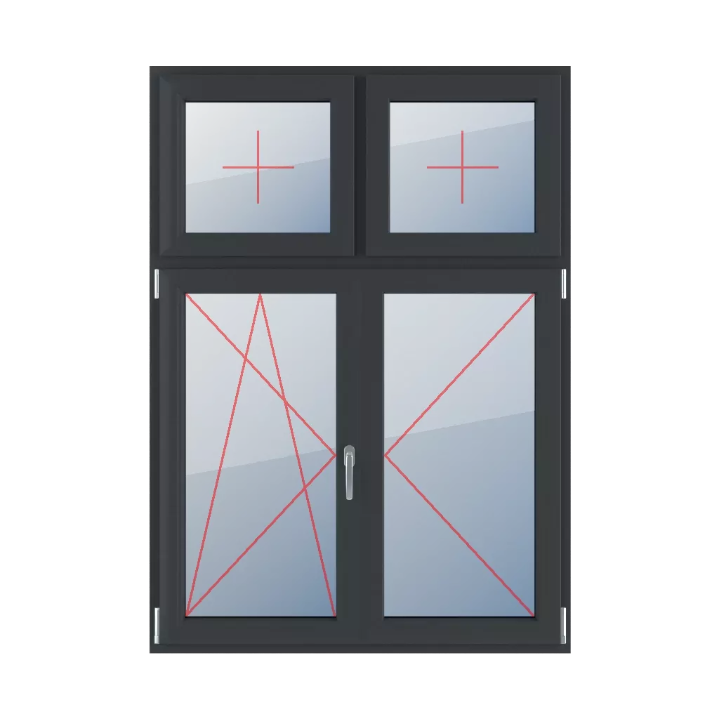 Vitrage fixe dans le châssis, oscillo-battant à gauche, meneau mobile, tournant à droite fenetres type-de-fenetre quatre-vantaux division-verticale-asymetrique-30-70-avec-un-poteau-mobile vitrage-fixe-dans-le-chassis-oscillo-battant-a-gauche-meneau-mobile-tournant-a-droite-2 