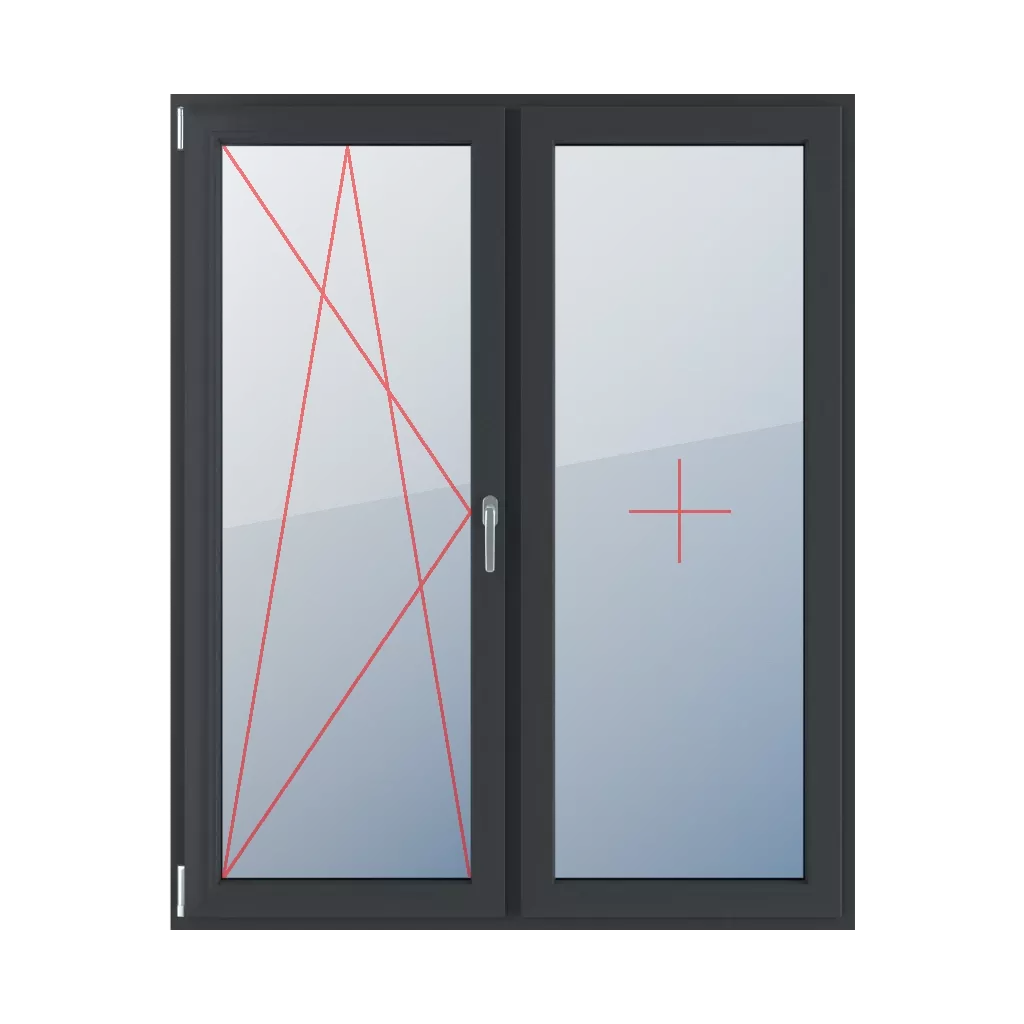 Oscillo-battant à gauche, vitrage fixe dans l’ouvrant fenetres type-de-fenetre balcon double-vantaux oscillo-battant-a-gauche-vitrage-fixe-dans-louvrant 