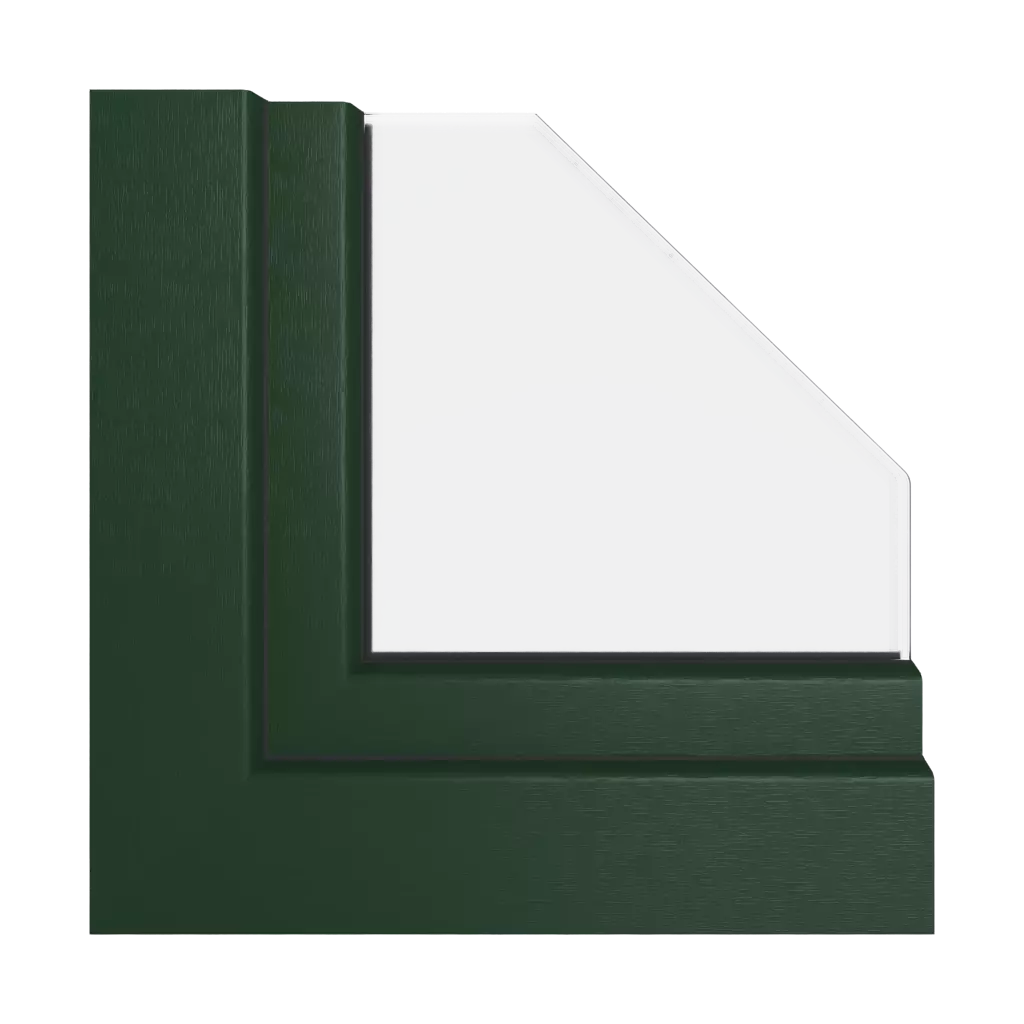 Vert foncé fenetres profils-de-fenetre veka perfectline-standard