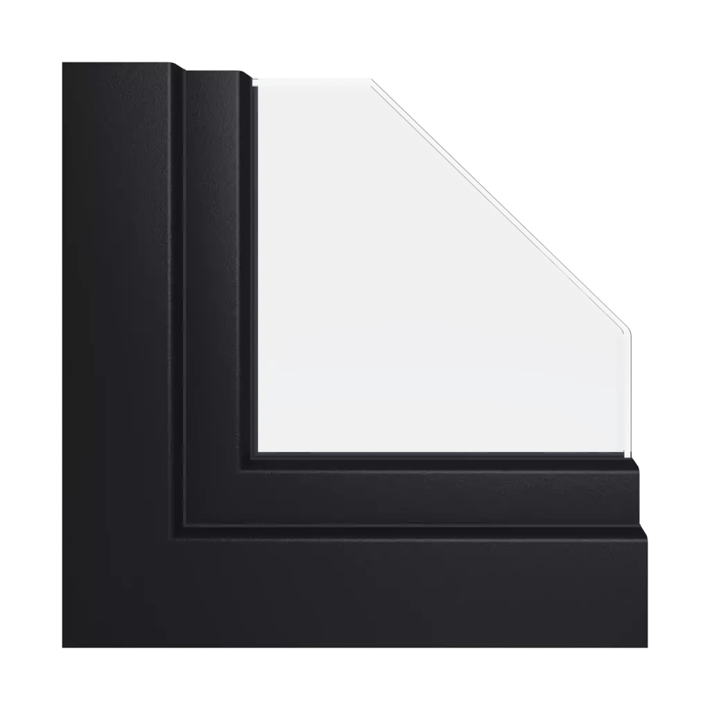 Jet black✨ fenetres type-de-fenetre triple-vantaux division-verticale-asymetrique-30-70-avec-un-poteau-mobile 