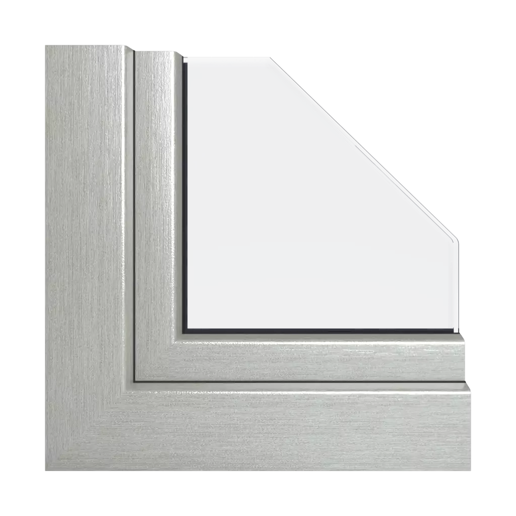 Aluminium brossé fenetres profils-de-fenetre veka perfectline-standard