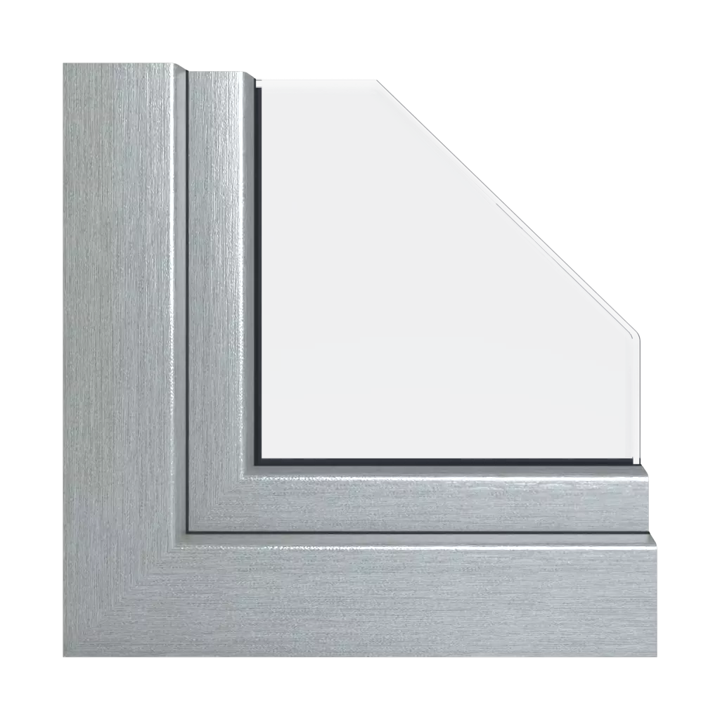 Aluminium brossé argent fenetres profils-de-fenetre veka softline-82-md