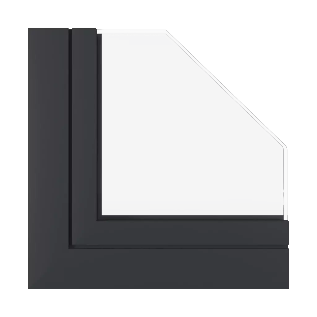 Gris-noir fenetres profils-de-fenetre aluprof mb-70