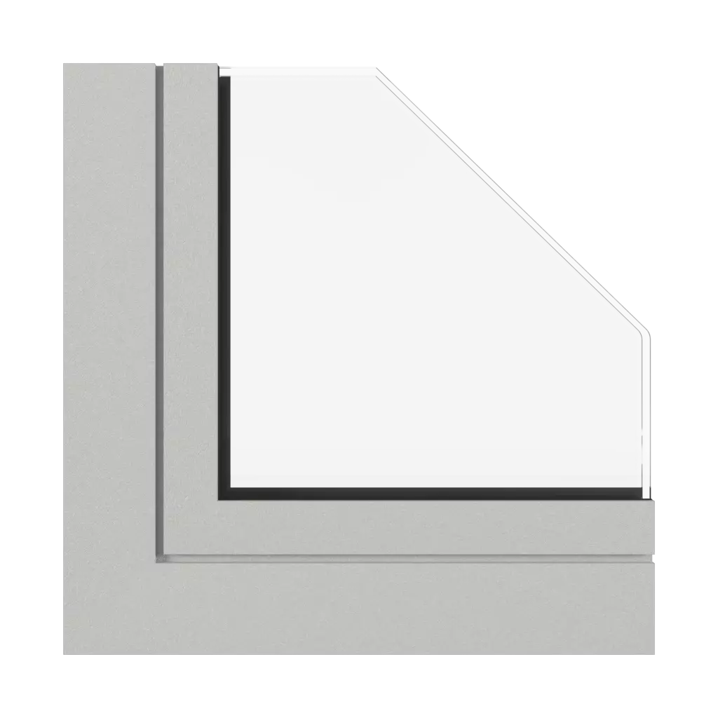 Structure fine gris clair fenetres profils-de-fenetre aluprof mb-sr50n