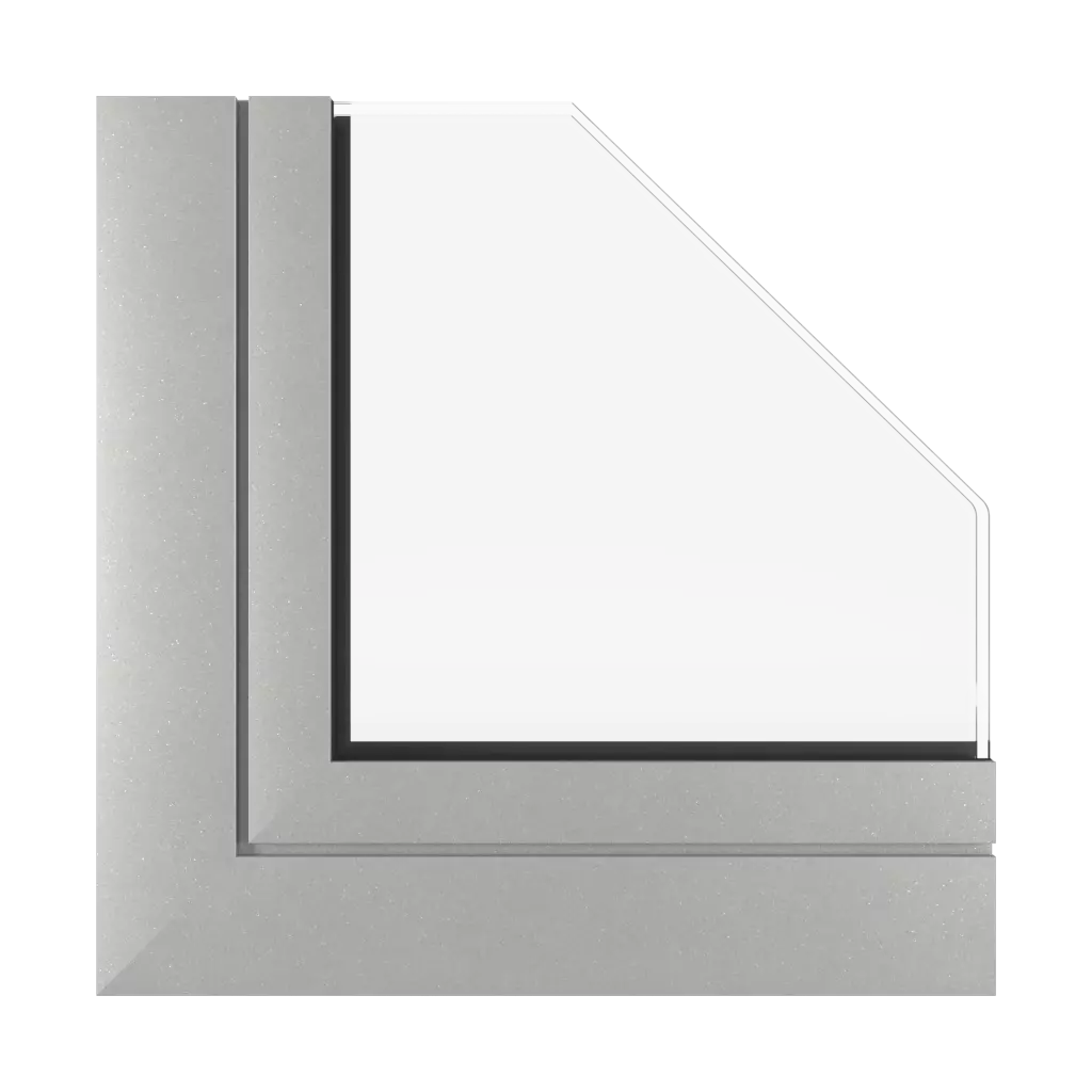 Aluminium argent mat fenetres profils-de-fenetre aluprof mb-skyline-type-r