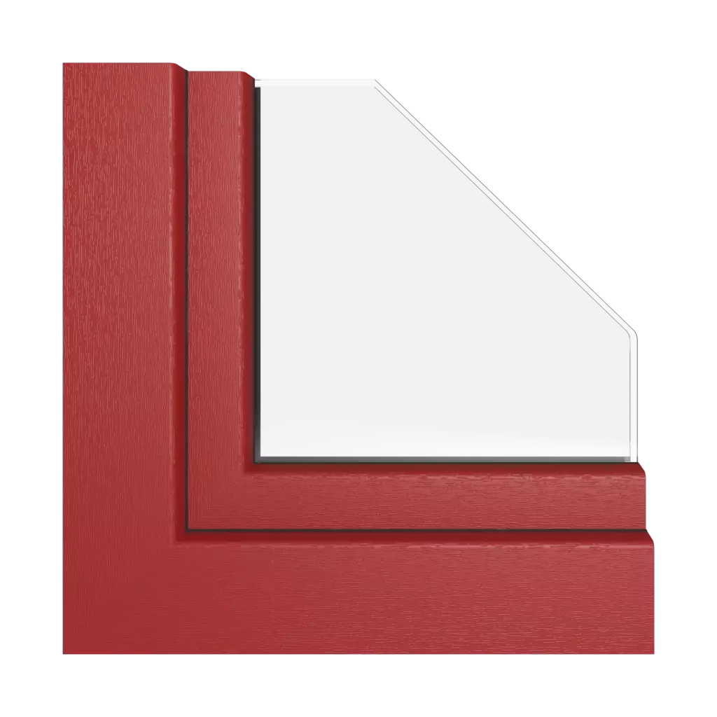 Rouge foncé fenetres profils-de-fenetre rehau synego-slide