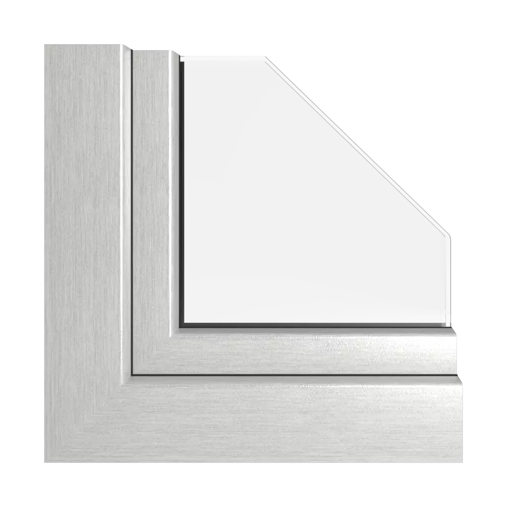 Aluminium brossé fenetres profils-de-fenetre rehau synego-slide