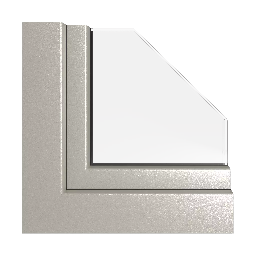 Alux aluminium argenté fenetres profils-de-fenetre rehau synego-slide