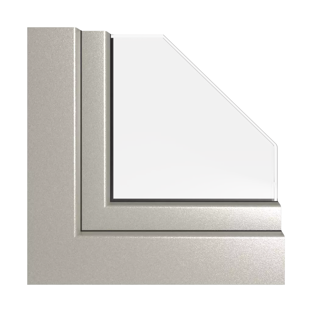 Alux aluminium argenté fenetres profils-de-fenetre rehau hst-synego