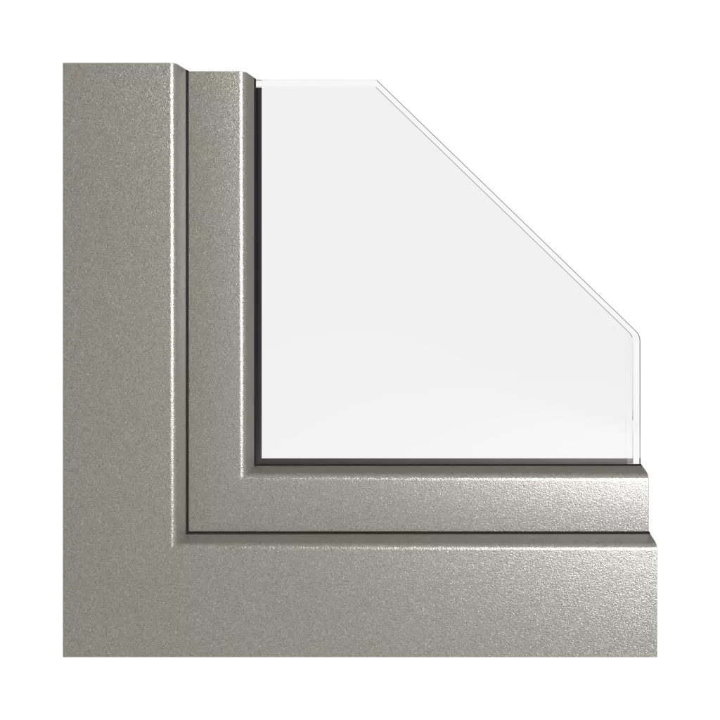 Alux argent foncé fenetres profils-de-fenetre rehau synego-slide