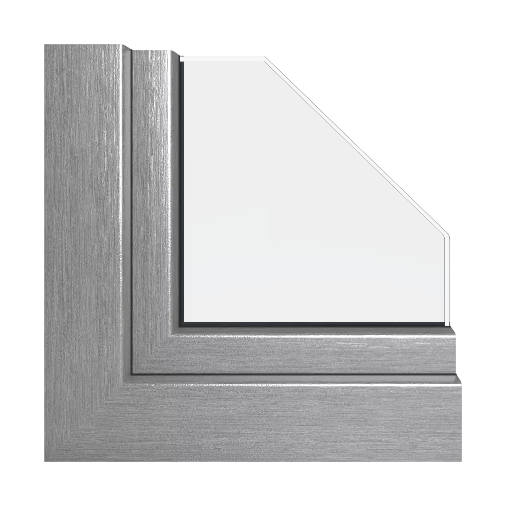 Aluminium brossé fenetres profils-de-fenetre schuco living-md