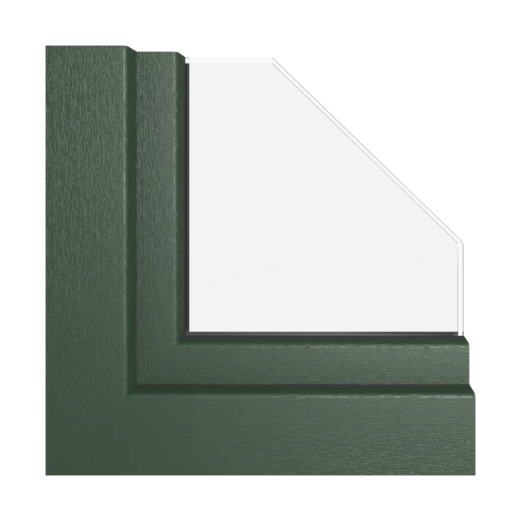 Vert foncé fenetres profils-de-fenetre kommerling systeme-76-md