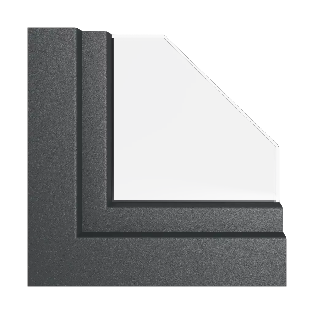 Noir-gris mat fenetres couleur-de-la-fenetre couleurs-kommerling noir-gris-mat