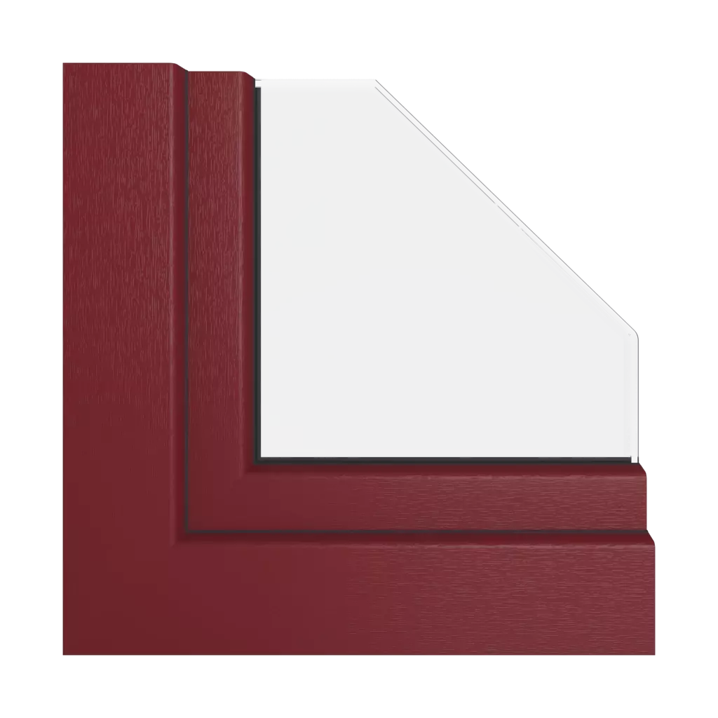 Rouge RAL 3005 fenetres profils-de-fenetre gealan smoovio