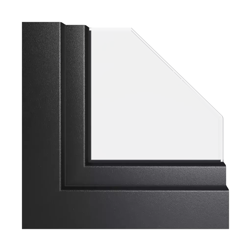 Noir mat fenetres profils-de-fenetre gealan s-8000