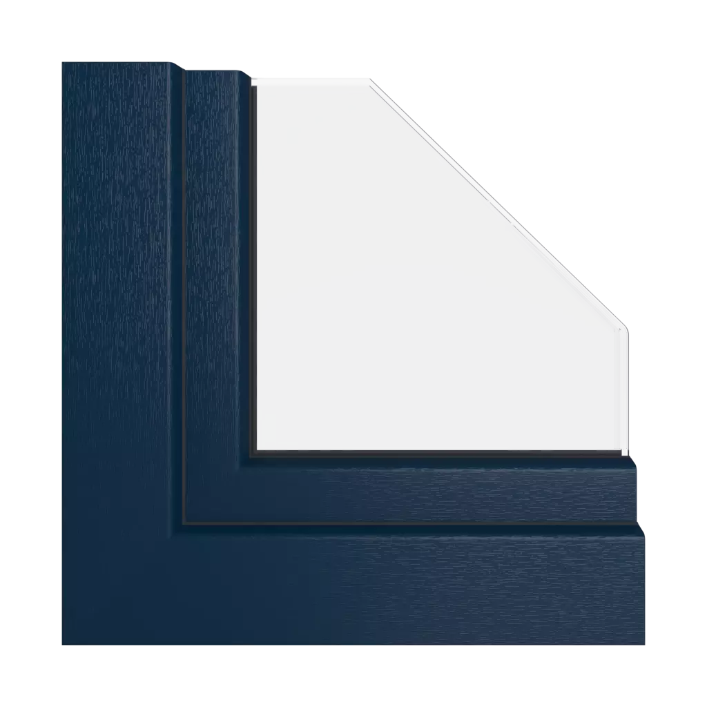 Bleu foncé RAL 5011 fenetres profils-de-fenetre gealan hst-s-9000