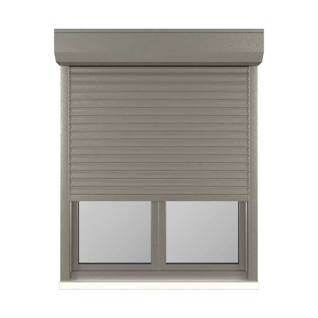 Aluminium gris fenetres accessoires-de-fenetre stores-de-fenetre aluprof